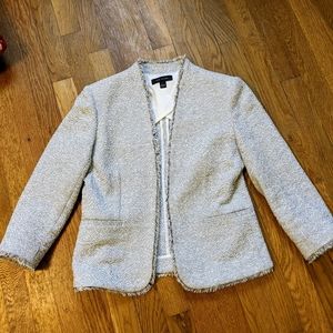 Ann Taylor white with black thread - size 2